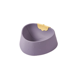 Bol pour chien et chat en forme de fraise, petit bol antidérapant pour eau et nourriture, bol d'alimentation pour chaton, forme arrondie, en plastique - Product Image 5