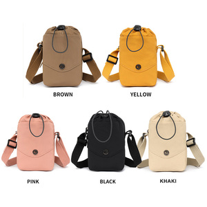 Nylon Sling Purse Korean <strong>Shoulder</strong> <strong>Bag</strong> <strong>Mobile</strong> <strong>Phone</strong> Square Crossbody <strong>Bag</strong> With Bottle Holder - Product Image 3