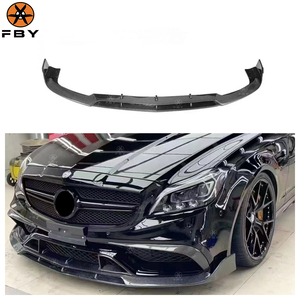 Labbro Anteriore per Paraurti in Fibra di Carbonio Stile BS per <span class=keywords><strong>Mercedes</strong></span> Benz W218 Classe <span class=keywords><strong>CLS</strong></span> CLS63 2014-2016 Labbro Anteriore in Fibra di Carbonio - Product Image 1
