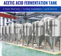 HG Fermenteur conique isolé à haute productivité en acier inoxydable 2000L pour cuve de fermentation de bière