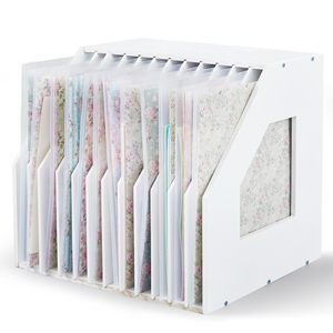 A4 <b>File</b> Rack 12 Tier Vertical Document <b>Storage</b> Desktop Organizer For Office Home Use - Product Image 4