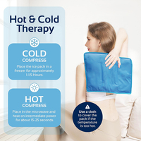 Pack de glace réutilisable pour les blessures Pack de gel chaud et froid de grande taille 11*14 pouces pour le soulagement de la douleur au genou et à l'épaule