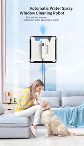 Robot de nettoyage de <span class=keywords><strong>vitres</strong></span> électrique, moteur sans balais, double pulvérisation, haute efficacité, planification intelligente automatique, 3 modes, pour la maison et l'hôtel - Product Image 3