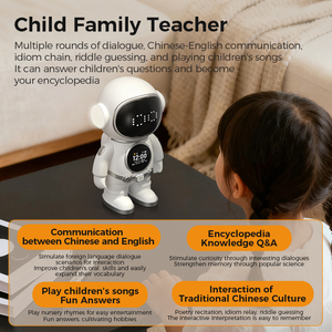 Robot Educativo con Interacción por Voz WiFi, Nueva Versión, Aplicación Tuya, IA, Robot Astronauta de Limpieza para Niños - Product Image 5