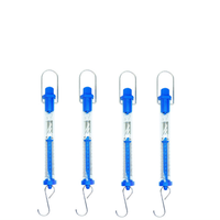 Dynamomètre à ressort cylindrique transparent pour l'éducation scolaire, instrument pédagogique de physique, ergomètre avec crochet