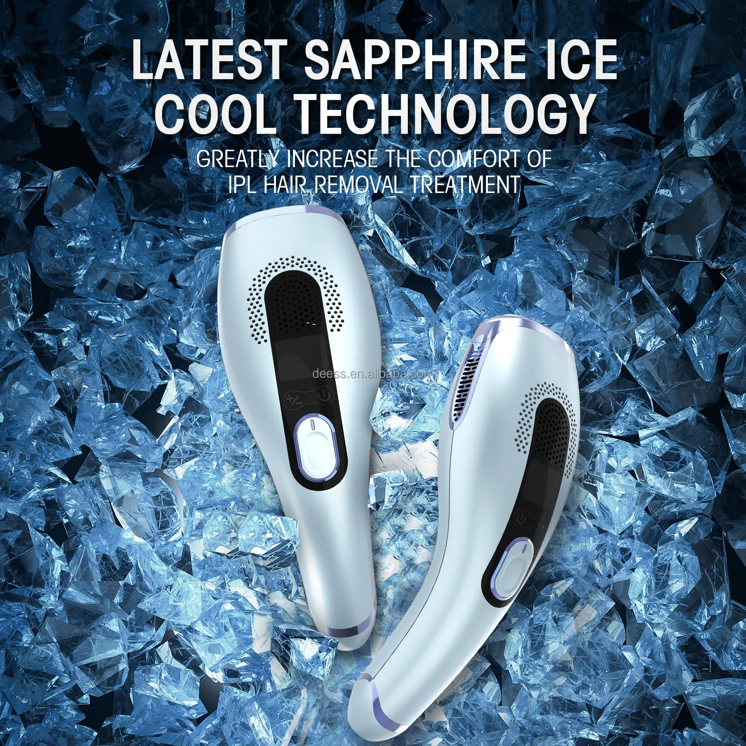 Sapphire Ice Kühlung IPL-Haarentferner Heimapparat Körper Bein Bikini schmerzlos Ipl-Haarentfernung Hautverjüngung Laser-Epilator