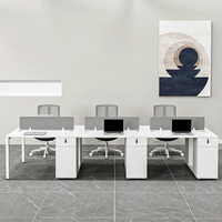 Chaise de bureau commerciale moderne et minimaliste avec boîte de câblage intégrée, panneau finition sans peinture, matériau HD-0D-03, vente en gros