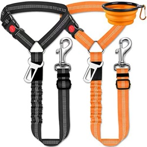 Reflective <strong>Breakaway</strong> Alloy Dog Seat Belt Leash Pet Car Cushion Tension Puppy Harness Collar Safety Vehicle Travel Made <strong>Rope</strong> - Product Image 1