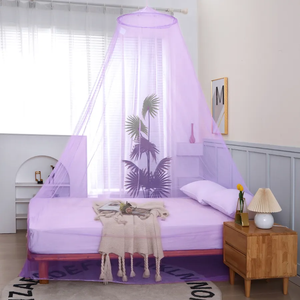 Moustiquaire et auvent de lit <span class=keywords><strong>coniques</strong></span> ronds violets - Product Image 4