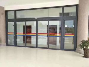 सुपरमार्केट के लिए बाहरी विंडप्रूफ के लिए आधुनिक डबल-ओपन इलेक्ट्रिक स्लाइडिंग डोर सिस्टम स्वचालित ग्लास डोर सेंसर यूनिट - Product Image 5