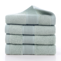 Ensemble de serviettes de bain, mélange de coton et de bambou, couleur unie, doux et absorbant pour la maison, l'hôtel, le spa, le massage, BCI OEKO-TEX BSCI, logo personnalisé OEM