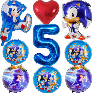 Juego de <span class=keywords><strong>globos</strong></span> de película de aluminio <span class=keywords><strong>Sonic</strong></span> de dibujos animados para <span class=keywords><strong>globos</strong></span> de decoración de <span class=keywords><strong>fiesta</strong></span> de cumpleaños para niños - Product Image 4