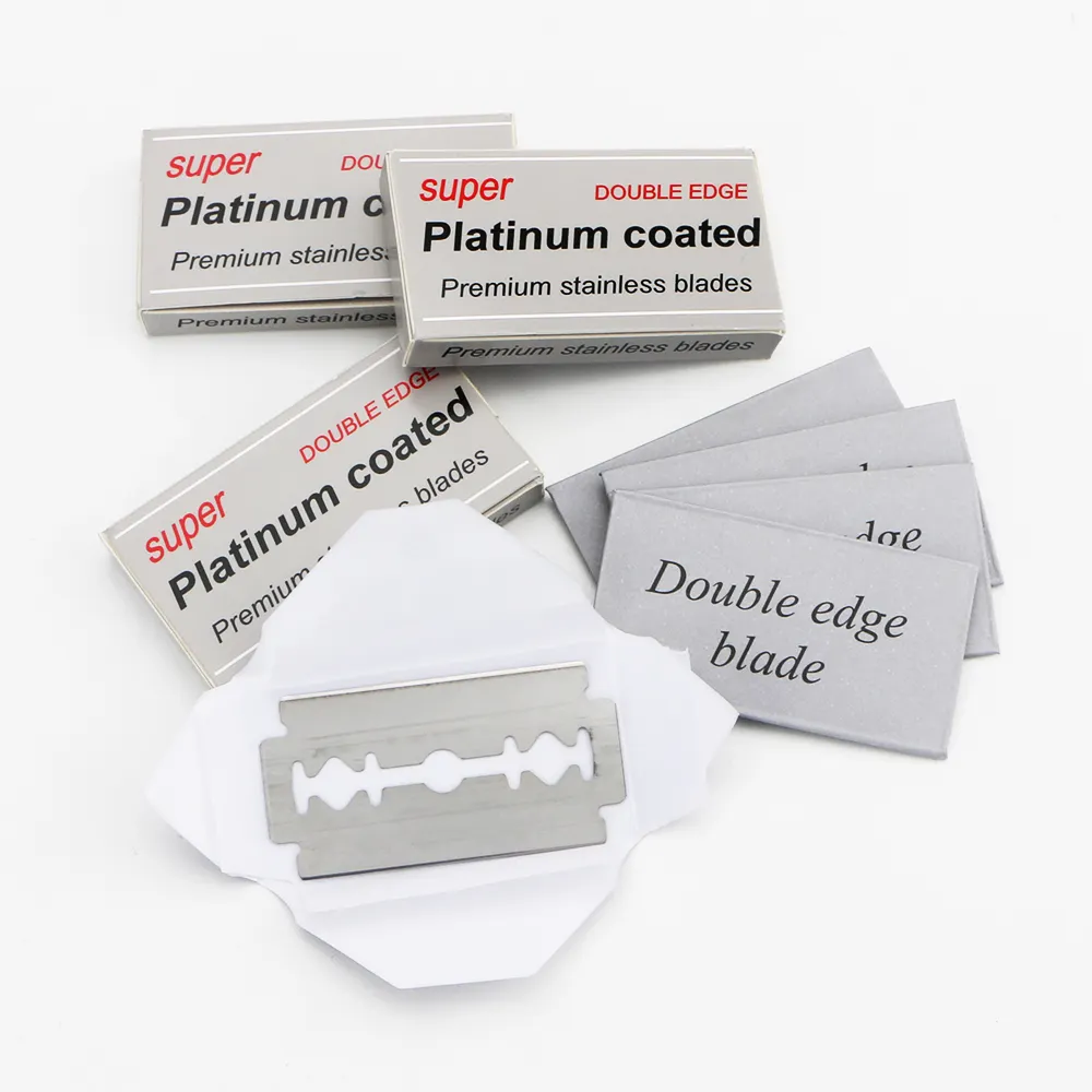 platinum coated razor blade super stainless steel from USA double edge razor blade for safety razor
