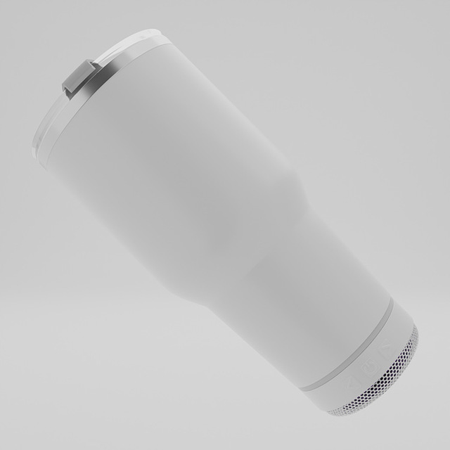 30oz Music Speaker Tumbler Double Walled Music Tumbler Cup Portable Bluetooths Speakers