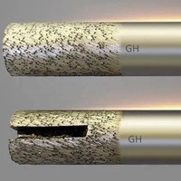 Outil de gravure de fond de fraisage de pierre CNC fraise diamantée frittée fendue pour marbre de granit