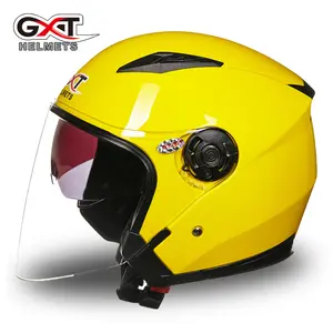 outdoor sports Double visors blue yellow unique ABS Material open/half face cycling motorcycle helmet