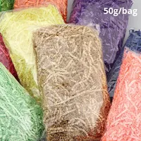 Papier Kraft Recyclé Déchiqueté, Remplissage en Papier Froissé, Raffia, Confettis pour Boîte Cadeau, Panier, Décoration