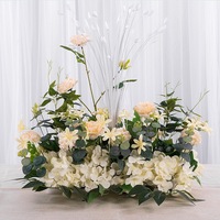 Fleurs et plantes artificielles en gros, centres de table de mariage, boules de fleurs en soie pour banquets et fêtes de demande en mariage