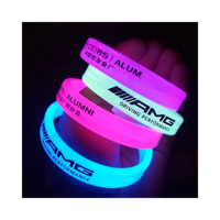 Bracelet en Silicone Vierge le Moins Cher, Impression Personnalisée, Logo en Relief, Texte, Couleur, Taille, Lumineux dans le Noir