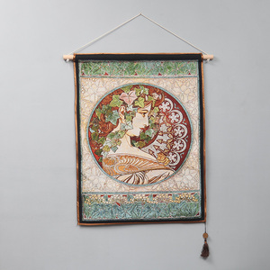 Fait sur commande Tissé Jacquard Polyester Coton Art À La Main <span class=keywords><strong>Mandala</strong></span> Tenture Murale Tapisserie pour La Décoration Intérieure - Product Image 2