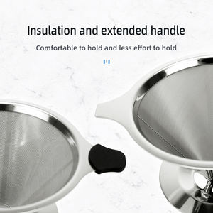 Funil de Café Americano com Filtro Duplo e Rede de Filtragem Criptografada para Preparo Manual de Café - Product Image 3