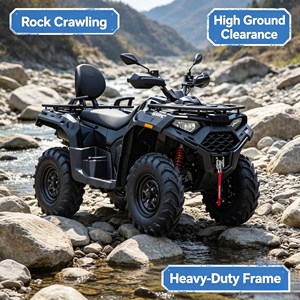 <span class=keywords><strong>Quad</strong></span> 4x4 tout-terrain à moteur Loncin 500cc, alimenté à l'essence, pour adultes, <span class=keywords><strong>prix</strong></span> <span class=keywords><strong>d</strong></span>'usine, OEM, vitesse maximale de 100 km/h, vente en gros - Product Image 2