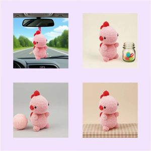 <span class=keywords><strong>Kit</strong></span> de crochet en vente chaude pour filles, DIY, adorable dinosaure rose, ensemble de crochets à crochet avec fil, vente en gros, poupée au crochet, jouet de <span class=keywords><strong>couture</strong></span> et de tissage - Product Image 6