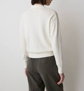 เสื้อสเวตเตอร์แขนยาวถักมือผ้าสแปนเด็กซ์/คอตตอน ระบายอากาศได้ดี เหมาะสำหรับสาวออฟฟิศ - Product Image 3