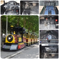 Train électrique vintage Nova Rides sans rails, magnifique, pour fêtes foraines et carnavals, à prix réduit, train touristique