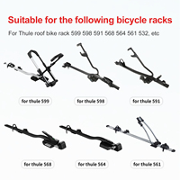 Support de vélo pliable pour toit de voiture, design rétractable, pour un rangement discret, compatible avec la plupart des voitures