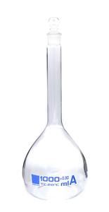 معمل الأواني الزجاجية معدات تجارب الكيمياء قارورة حجمية واضحة - Product Image 3