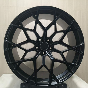 ล้อรถปลอมแปลงสำหรับรถยนต์ VW Mercedes <span class=keywords><strong>W124</strong></span> <span class=keywords><strong>BMW</strong></span> ล้ออัลลอยสีดำด้านขนาด5x112ล้ออัลลอย18 19 20นิ้ว E39 E30 - Product Image 1