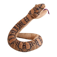 CHIQUE Simulé drôle python marionnette peluche python doré oreiller effrayant drôle farce gants