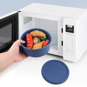 Ensemble de récipients de conservation alimentaire multifonctions, compatibles micro-ondes, avec couvercle en silicone, boîte à salade en silicone, boîte à lunch. - Product Image 5