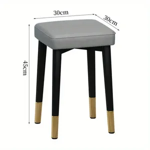 <span class=keywords><strong>Chaise</strong></span> de salle à manger moderne rembourrée en métal pour salle à manger, salon, chambre, bureau, avec pieds dorés et pieds stables, chaises pour événements - Product Image 6