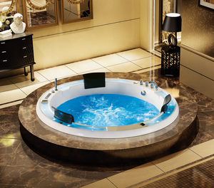 Hotaqi Foshan Direktvertrieb Moderne Villa Einbau-Badewanne Acryl-Whirlpool Massage-Spa-Badewanne Umweltfreundlich - Product Image 1