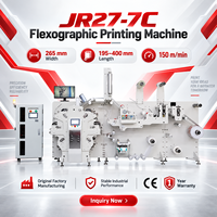 Machine d'impression flexographique satellite CE approuvée JR27-7C, production de 150 m/min, pour étiquettes et autocollants en rouleau