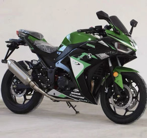 Motocicleta Eléctrica Deportiva <span class=keywords><strong>Kawasaki</strong></span> H2 de 72V sin Escobillas, Estilo <span class=keywords><strong>Ninja</strong></span> <span class=keywords><strong>R3</strong></span>, Horizon Locomotive V6, PC200-6S, 200-400CC - Product Image 6