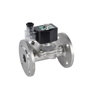 Válvula Solenoide de Diafragma Normalmente Cerrada COVNA 2W-F DN150 de 6 Pulgadas y 24V, Válvula Solenoide con Brida de Acero Inoxidable para Gas y Líquido - Product Image 2