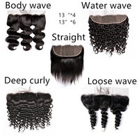 Vente en gros, cheveux humains, Lace Frontal HD, mèches lisses, Body Water Deep Wave, 4x4, 5x5, 13x4, Lace Frontal Closure