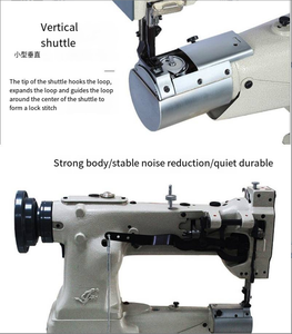 Piensos compuestos doble aguja a pie máquina de coser con CCC CE certificado - Product Image 6