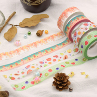 Chinois en gros personnalisé écologique bas quantité minimale de commande 15mm largeur papier décoratif Washi ruban pour Scrapbooking journalisation bricolage artisanat