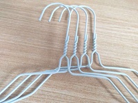 Cintre en fil galvanisé à revêtement blanc de 2.3mm pour conception détachable de garde-robe