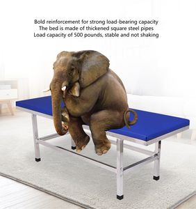 Groothandel RVS Opvouwbare Massagetafel Rugleuning voor Schoonheidssalons Dik Lederen Ziekenhuismeubilair Gaten Opvouwbare Rugleuning - Product Image 5