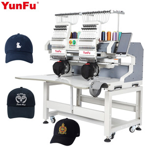 Máquina Bordadora de Gorras de Alta Velocidad de 12 Agujas y Dos Cabezales, 400*500 mm, 1200 RPM, con Función de Diseño de Patrones e Imágenes - Product Image 1