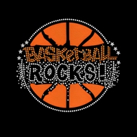 Offre Spéciale personnalisé de basket-ball maman strass conception de transfert de presse à chaud