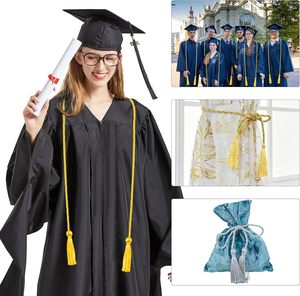 Cordones de Honor Dorados para Graduación, 67 Pulgadas, Trenzados de Poliéster, para Toga de Licenciatura, Maestría, Doctorado, Regalia Académica, Ceremonia Universitaria - Product Image 6