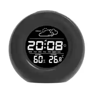 home professional ce radio control rf tech 433mhz wireless outdoor digital color LCD weather station clock with outdoor sensor