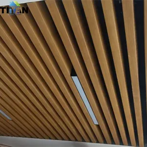 Plafond En Bois WPC gỗ Ống treo trần bảng gỗ trang trí nội thất