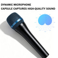Microphone cardioïde XLR portable E945 - Microphone vocal dynamique pour le chant, les performances live, l'enregistrement en studio, les podcasts et la diffusion
